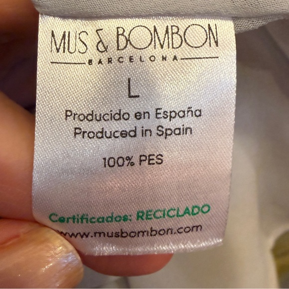 Mus & BomBon Aruba Halter Slip Dress color Azul sz L - Picture 11 of 15